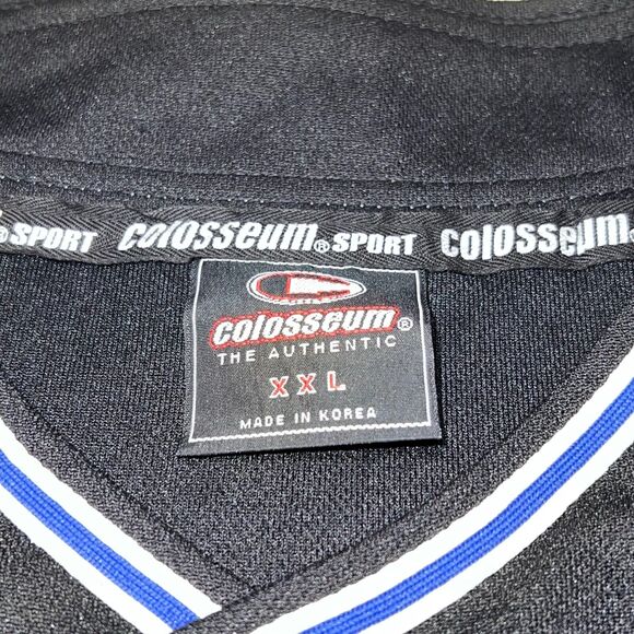 Colosseum Athletics NCAA Duke Blue Devils Black Script Baseball Jersey Mens 2XL - Picture 8 of 11